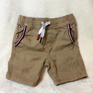 2T Tommy Hilfiger Toddler Khaki Shorts with Skateboard Designs